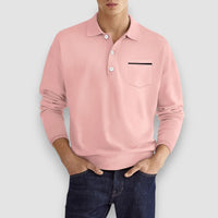 Cardi | Long Sleeve Polo Shirt – Rosa
