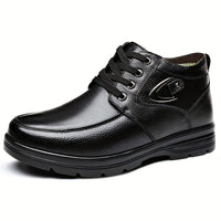 Winterschuhe Herren | Schnürschuhe mit gepolstertem Inneren – Schwarz