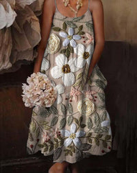 Sadie Zauberkleid - Bohemian Blume – Mehrfarbig