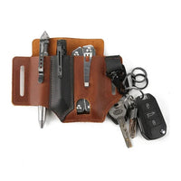 Taktische Multitool-Gürteltasche aus Leder – Brown / Leather
