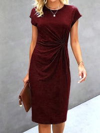 Sienna - Stilvolles und schickes Kleid für Frauen – Ziegelsteine Rot