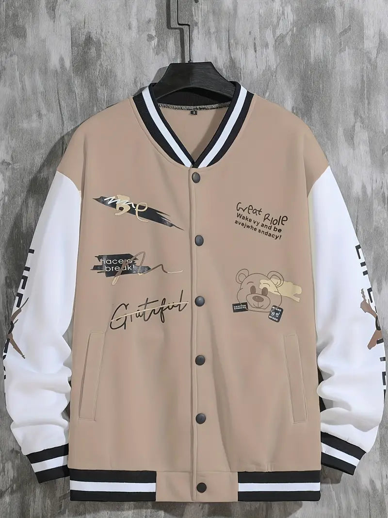 Coli | Collegejacke mit Hipster-Buchstabenmuster