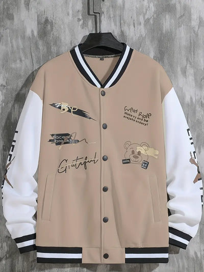 Coli | Collegejacke mit Hipster-Buchstabenmuster