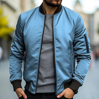 Brenner™ | Herren Leichte Bomberjacke – Hellblau