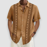 Milo | Patterned Shirt – Braun