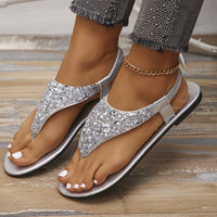 Dolly - Glitzer-Sandalen – Silber