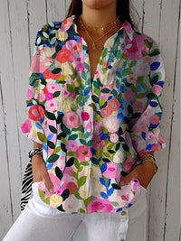 Anaiah | Bloom Canvas Bluse – Mehrfarbig