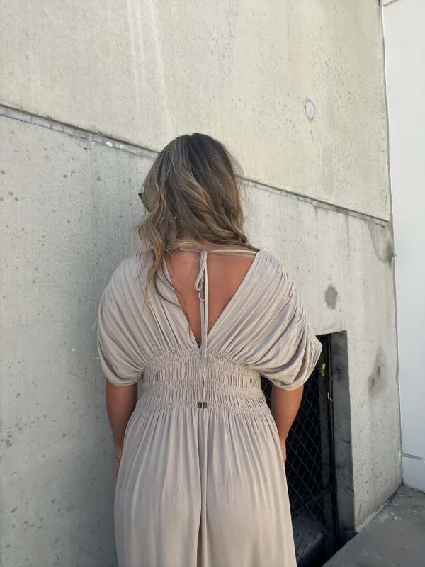 Arabel - Maxikleid mit V-Ausschnitt und Schlitz