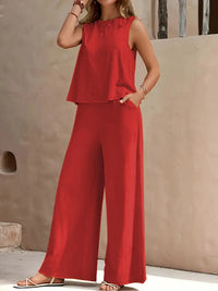 Roche Set – Der perfekte Mix aus Eleganz & Komfort für den Sommer – Rot