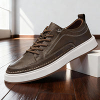 Caius | Herren Low-Top Schnür-Sneaker – Khaki