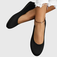 Calypso | Damen Ballerinas rutschfest atmungsaktiv – Schwarz
