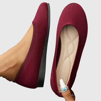 Calypso | Damen Ballerinas rutschfest atmungsaktiv – Rot