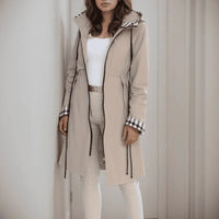 BerlinCraft™ Mantel mit Urbanen Cutouts und Hochwertigen Details / Verleihen Sie Ihrem Winterlook einen Hauch von Chic! – Khaki