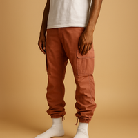 Herrenhose mit Taschenausrichtung | Gerade Form – Rot