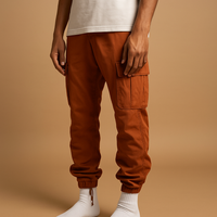 Herrenhose mit Taschenausrichtung | Gerade Form – Oranje