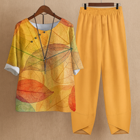Carla | Lässiges Zweiteiliges Set – Orange