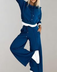 Carmen | Gemütliches Freizeit-Jogging-Set – Blau