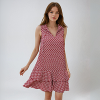 CAROLINA  | Leger Kleid – Rot
