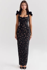 Isabel | Damenkleid modern und elegant für Damen – Schwarz