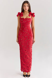 Isabel | Damenkleid modern und elegant für Damen – Rot