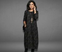 Emma | Winterkleid Damen stilvoll für festliche Anlässe – Schwarz