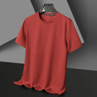Caspian | Herren Rundhals Kurzarm T-Shirt – Rot