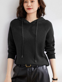 Casaul weicher Kapuzenpulli für Damen | Warmer – Abenddämmerung