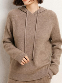Casaul weicher Kapuzenpulli für Damen | Warmer – Camel