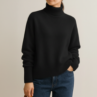 Jessie Turtleneck Sweater – Schwarz