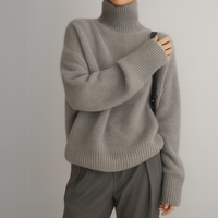 Jessie Turtleneck Sweater – Grau
