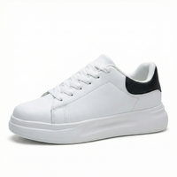 Melanie | Clean Textil Sneaker – Weiß und Schwarz