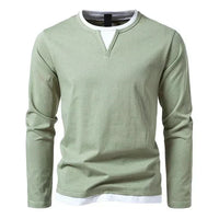 Alwin | Premium Longsleeve aus gekämmter Baumwolle – Grün