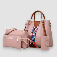 Evelin | 4-teiliges Taschenset – Rosa
