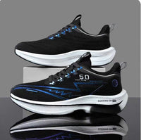 Leichte, atmungsaktive Laufschuhe für Herren – stylische Outdoor-Schuhe – Schwarzblau