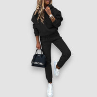 Celeste | Comfy Zweiteiliges Jogging-Set – Schwarz