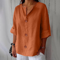 Clara | Legere fließende Bluse – Orange