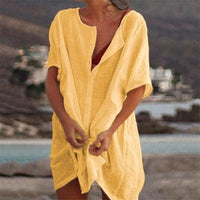 SoftSaffron - Luftiges Sommerkleid – Gelb