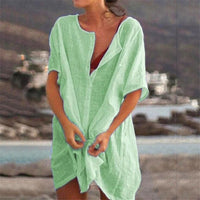 SoftSaffron - Luftiges Sommerkleid – Grün