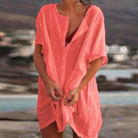 SoftSaffron - Luftiges Sommerkleid – Orange