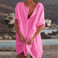 SoftSaffron - Luftiges Sommerkleid – Rosa