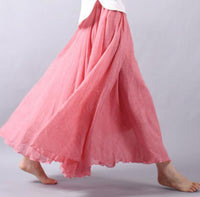 Zinnia | A-Linien Elastischer Bund Rock – Rosa