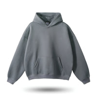 Lehmann Modehaus | Bequemer baumwolle signature fit hoodie – Stahlgrau