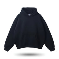 Lehmann Modehaus | Bequemer baumwolle signature fit hoodie – Schwarz