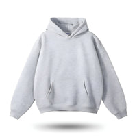 Lehmann Modehaus | Bequemer baumwolle signature fit hoodie – Stahlgrau