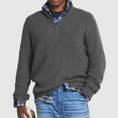 André - Strickpullover mit Reißverschluss