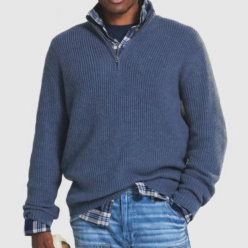 André - Strickpullover mit Reißverschluss