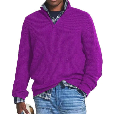 André - Strickpullover mit Reißverschluss