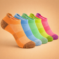 Damen-Kompressions-Sportsocken – Atmungsaktiv und bequem für Aktivitäten und den Alltag – 5 Paare Mehrfarbig 1