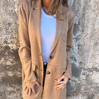 Cordula | Eleganter Vielseitiger Mantel – Khaki