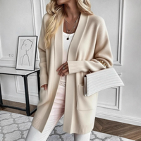 Sofia | Kuscheliger Cardigan mit offenem Schnitt – Aprikose